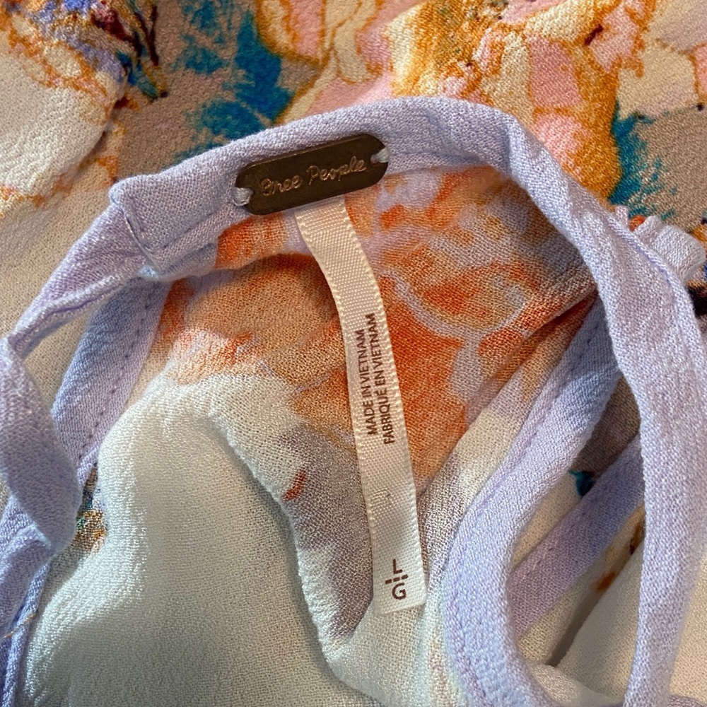 Free People Break Free Floral Camisole tank top halter draped flowy - Picture 9 of 10